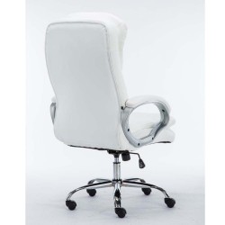 Poltrona XXL da ufficio NEW YORK, Imbottitura doppia, in Pelle sintetica, Base in Metallo, vari colori